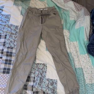 Hollister tan ultra high rise Joggers.